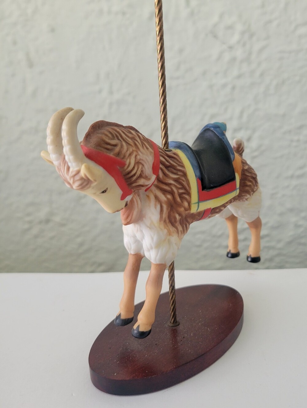 Vintage Franklin Mint The Treasury Of Carousel Art Goat Figurine (1988)
